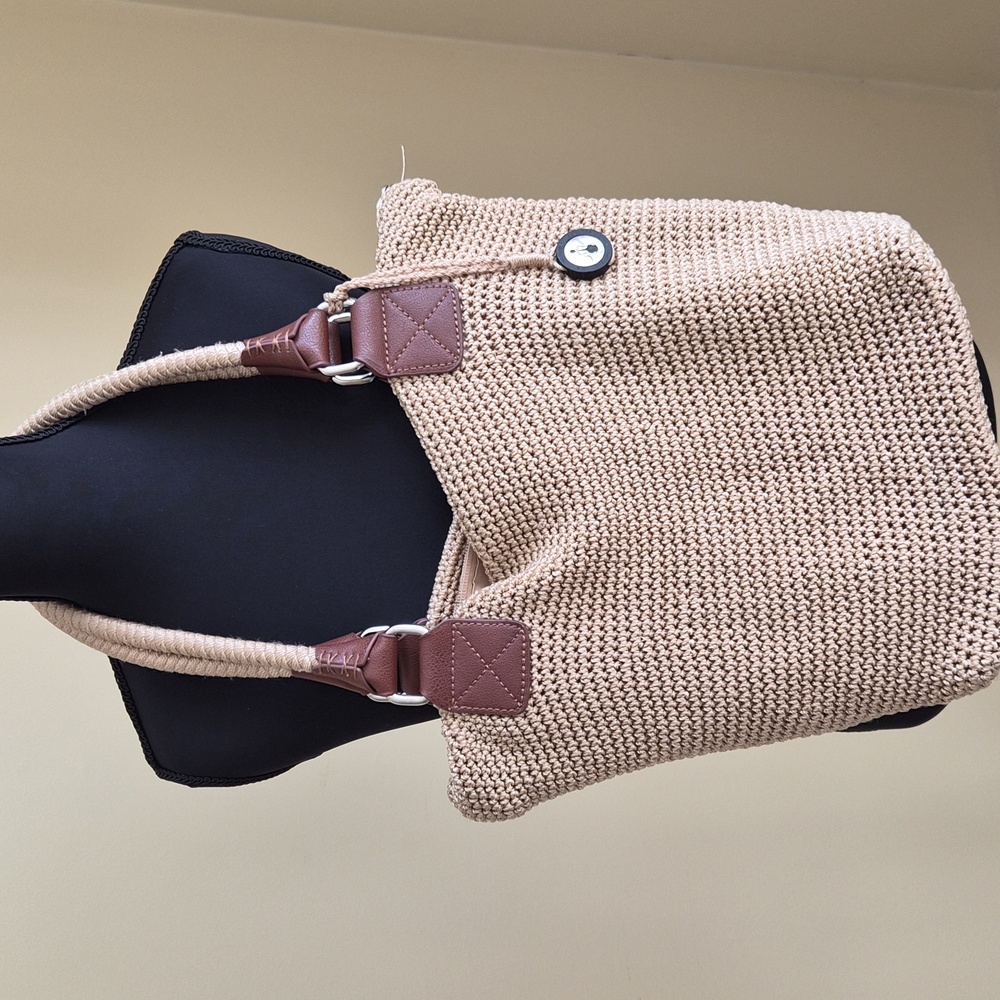 The Sak Tan Woven Tote Bag